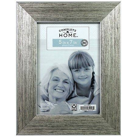Complete Home Roma Silver and Black Frame 5x7 5 Inch X 7 Inch