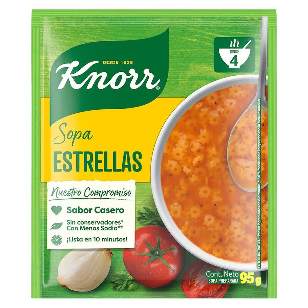 Knorr sopa de estrellas (sobre 95 g)