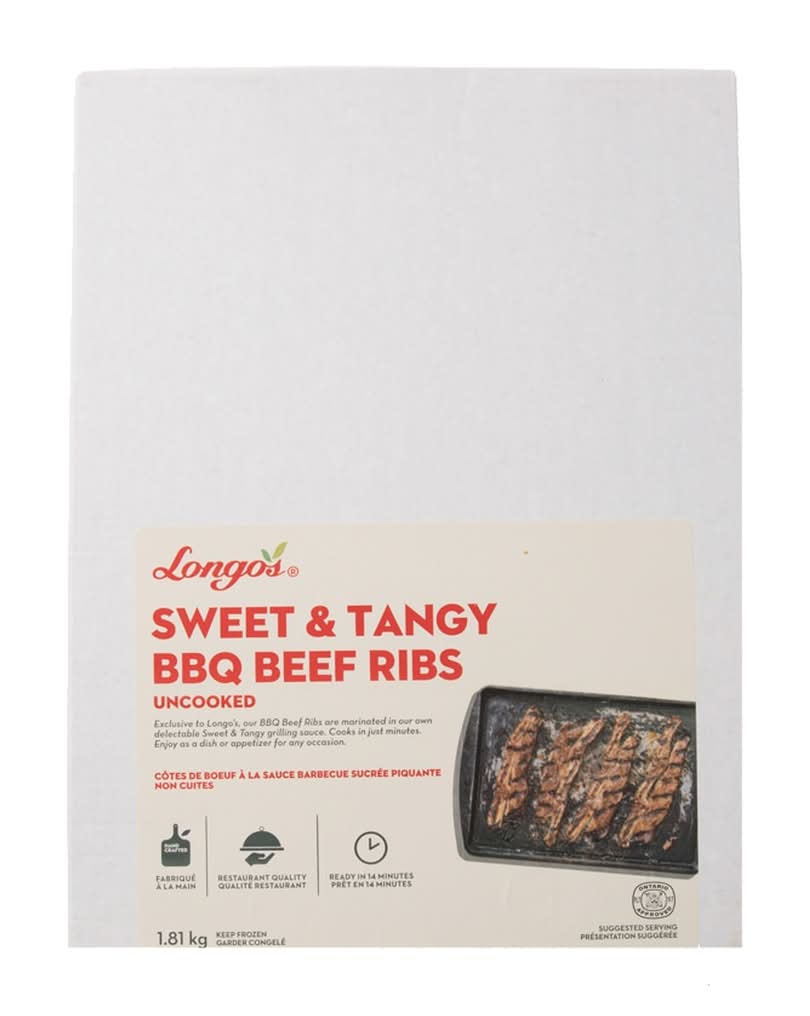 Longo's Sweet&Tangy Bbq Beef Short Ribs (1.81 kg)
