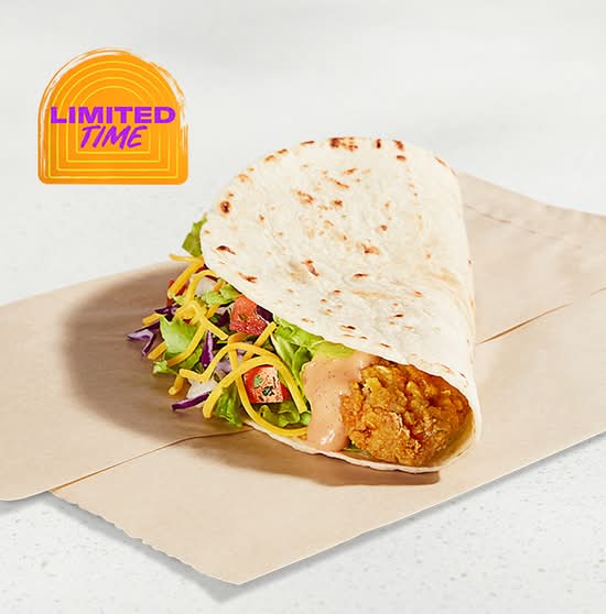 Creamy Chipotle Crispy Chicken Soft Taco