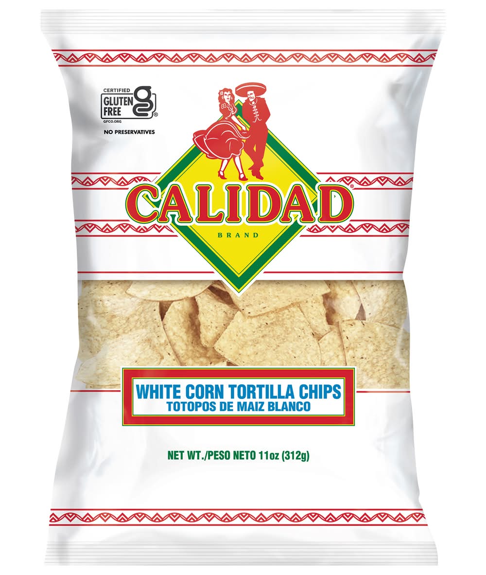 Calidad White Corn Tortilla Chips (11 oz)