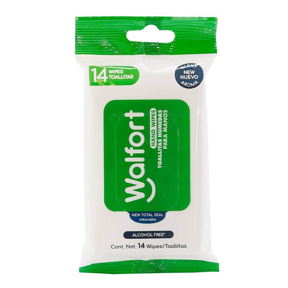 Walfort toallitas húmedas antibacteriales (bolsa 12 piezas)