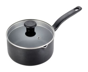 T-Fal Nonstick Saucepan With Lid 3 Qt, Black (2 ct)