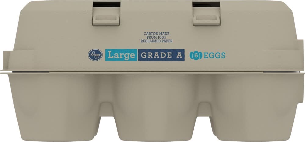 Kroger Grade a White Eggs, L (6 ct)