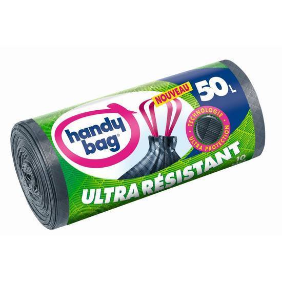 Sacs poubelle Ultra Résistant 50l HANDY BAG 10 sacs