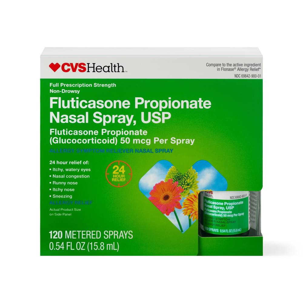 Cvs Health Fluticasone Propionate Nasal Spray, Usp 50Mcg, 120 Sprays