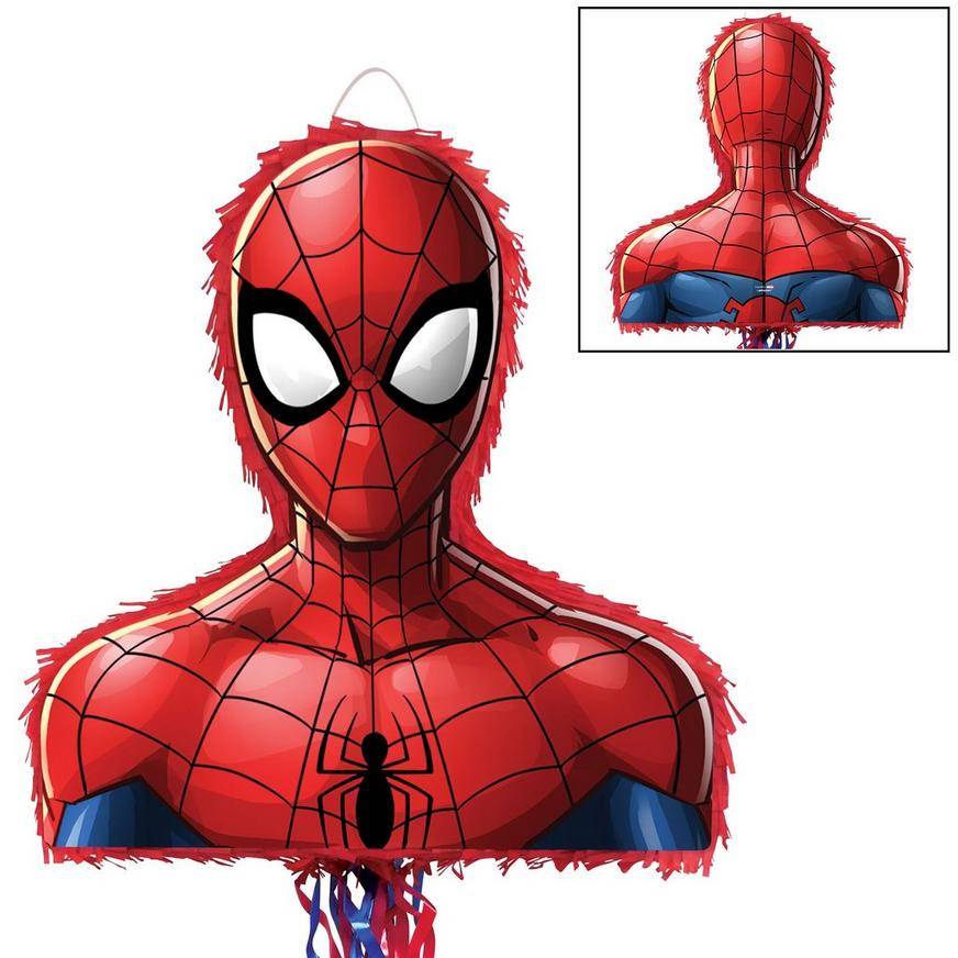 Pull String Spider-Man Pinata, 16.75in x 16.75in