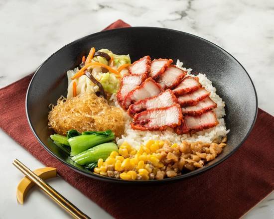 炸紅糟肉飯 Rice with Deep-Fried Red Yeast Pork