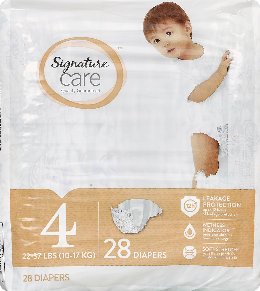 Signature Care Leakage Protection Diapers (28 ct)