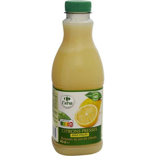 Carrefour Extra - Jus de fruits avec pulpe (900 ml) (citrons)