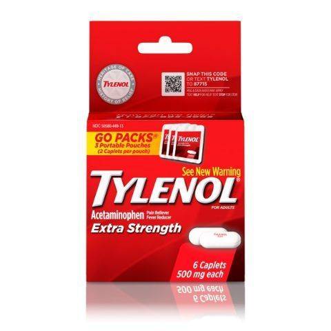 Tylenol Extra Strength Caplets 6 Count