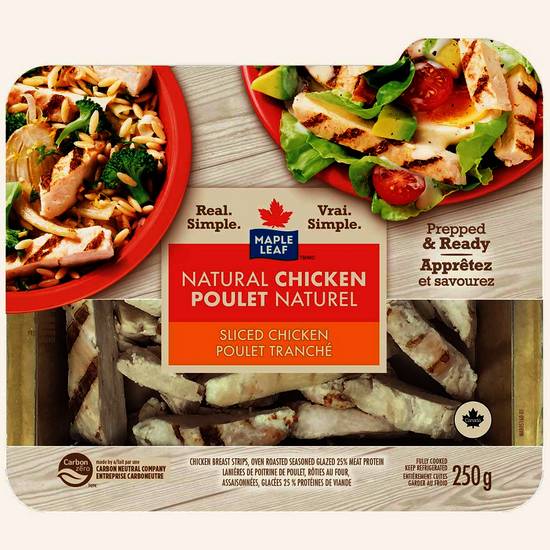 Maple Leaf Natural Sliced Chicken (250 g)