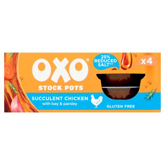 Oxo Stock Pots Succulent Chicken With Bay & Parsley 4 X 20g (80g)