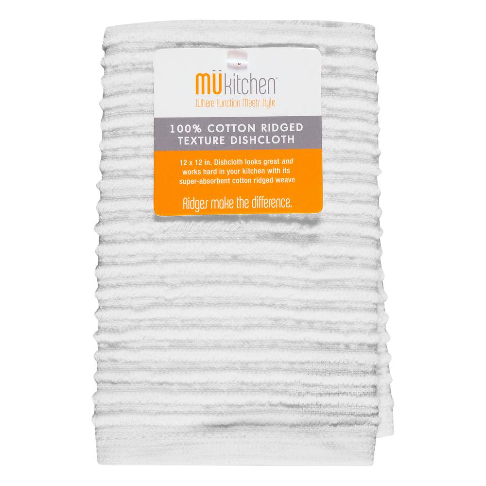 Mukitchen 100% Cotton Ridge Texture Dishcloth (1 ct)