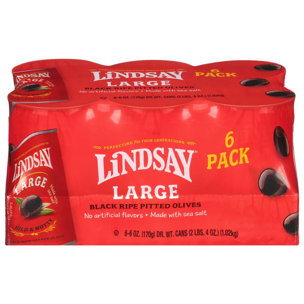 Lindsay Large Black Ripe Pitted Olives