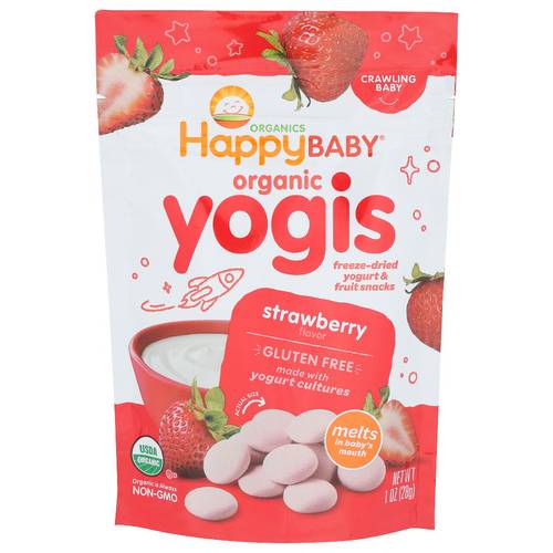 Happy Baby Organic Freeze-dried Yogurt & Fruit Snacks Strawberry