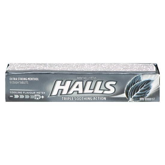 Halls Extra Strong Cough Drops - 9's