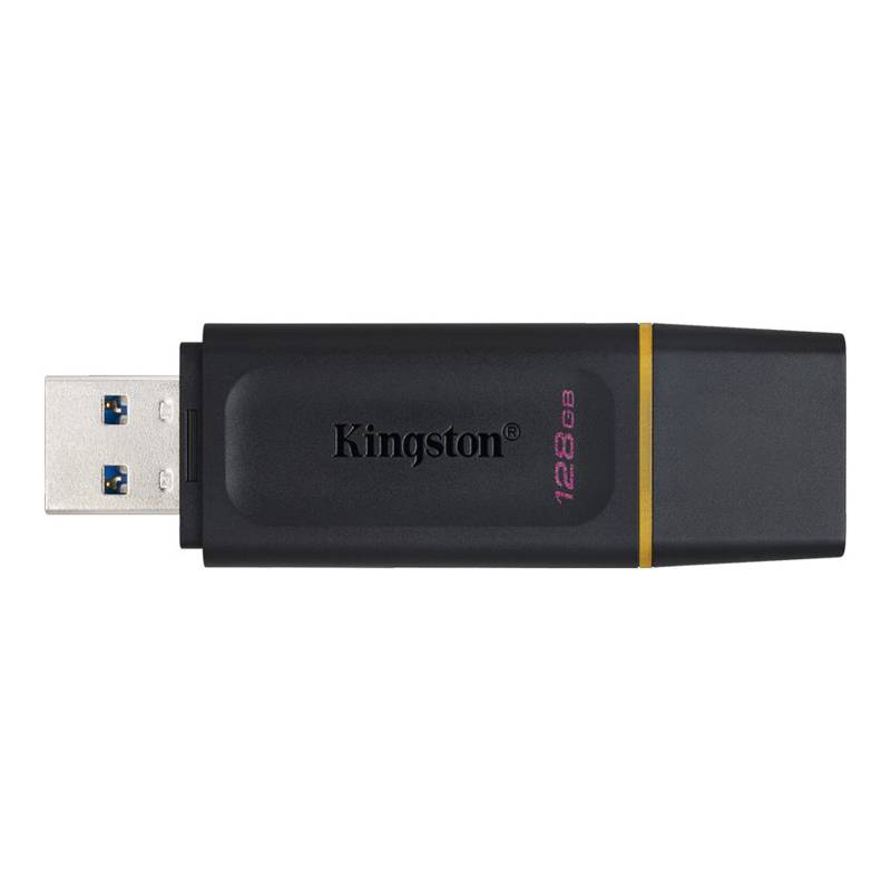 Kingston DataTraveler Exodia USB Flash Drive - Black/Yellow - 128GB - DTX/128GB