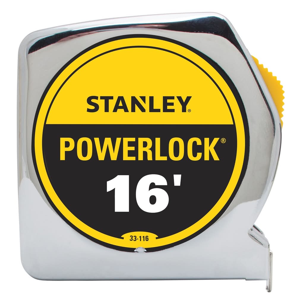Stanley Powerlock 16 Ft. L X 0.75 In. W Compact Tape Measure 1 Pk