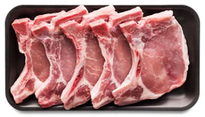 Bone In Pork Loin Chop Center Cut Thin - 1 Lb