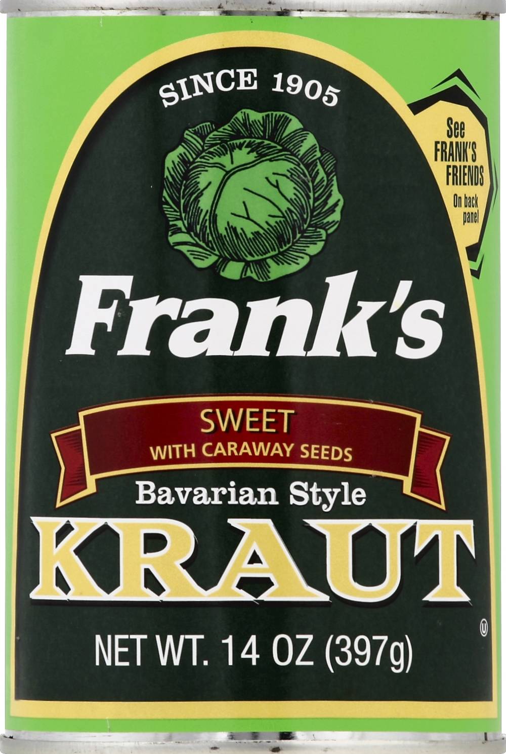 Frank's Kraut Bavarian Style Sweet Sauerkraut (14 oz)