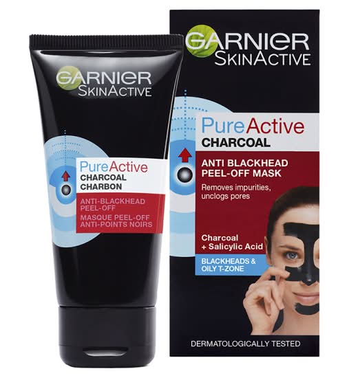 Garnier Pure Active Anti Blackhead Charcoal Peel Off Face Mask (50ml)