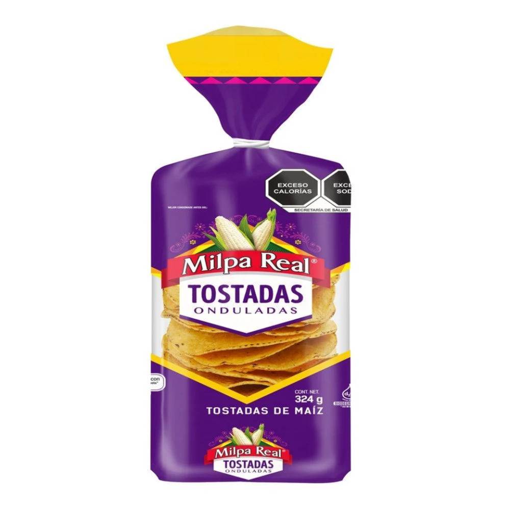 Milpa real tostadas onduladas