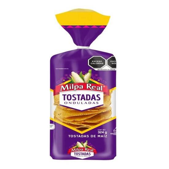 Milpa real tostadas onduladas (bolsa 324 g)