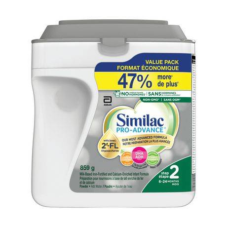 Similac pro advance infant formula powder for baby - pro advance lait maternisé en poudre pour bébé (étape 2)