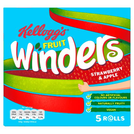 Fruit Winders Strawberry & Apple Rolls (85g)