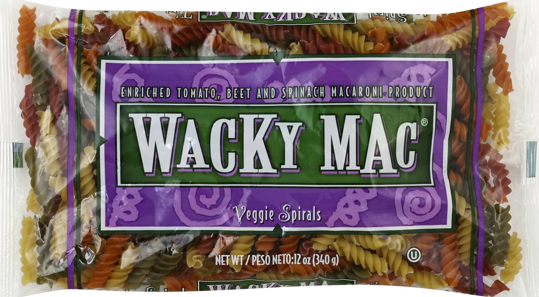 Wacky Mac Tomato Beet and Spinach Macaroni Product Veggie Spirals (12 oz)