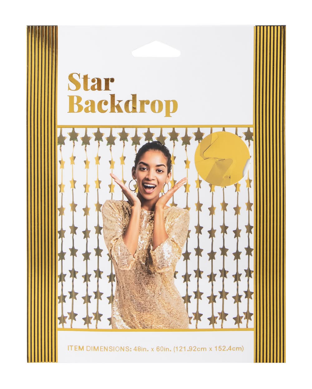 Star Backdrop Gold