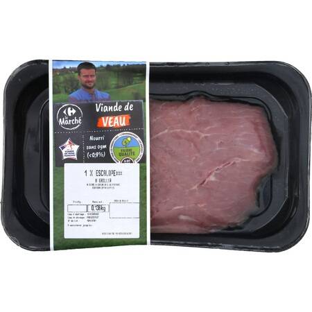 Filière Qualité Carrefour - Viande de veau escalope à griller (125g)