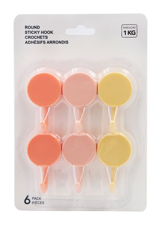 Miniso · Ganchos adhesivos redondos (11,4 g)