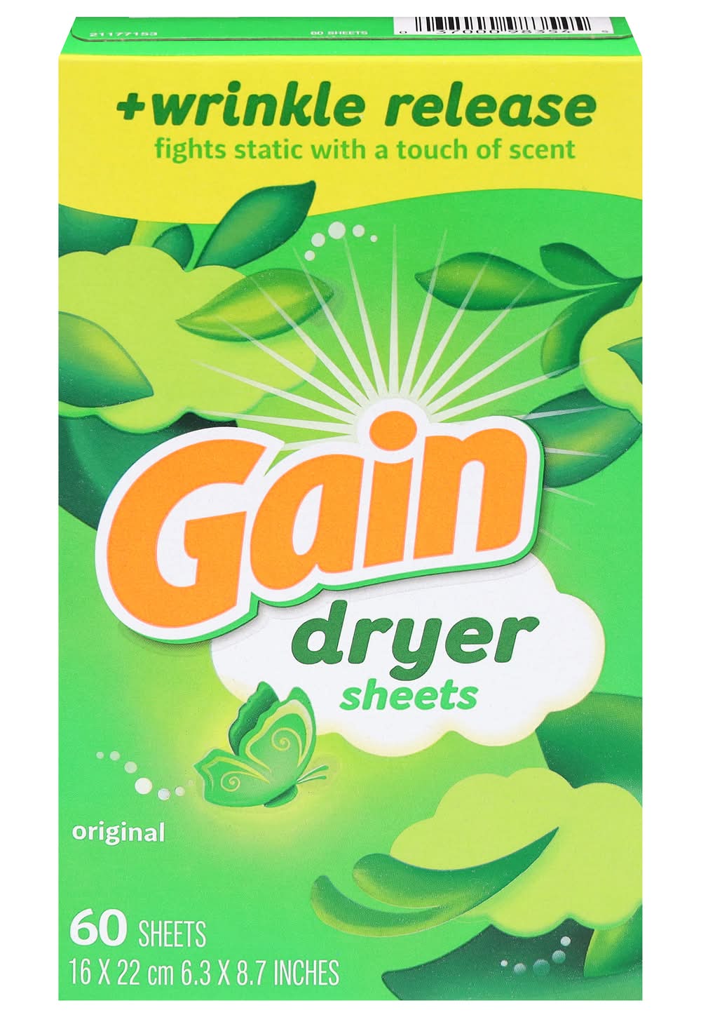 Gain Dryer Sheets Original Scent (1.1 oz)