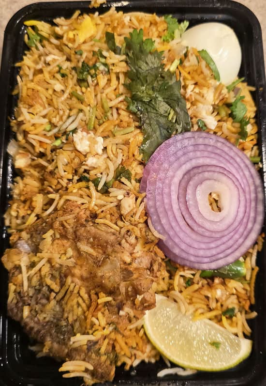 Pan Fried Chicken Biryani
