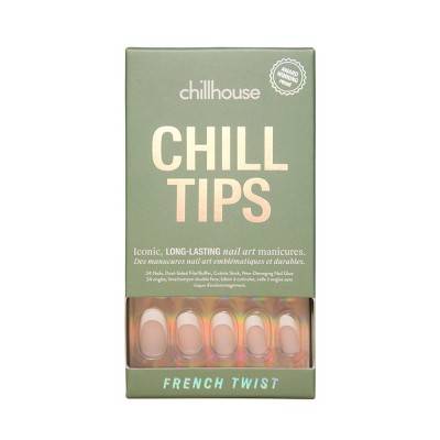 Chillhouse Chill Tips Nail Art Press on Fake Nails - French Twist (24 ct)