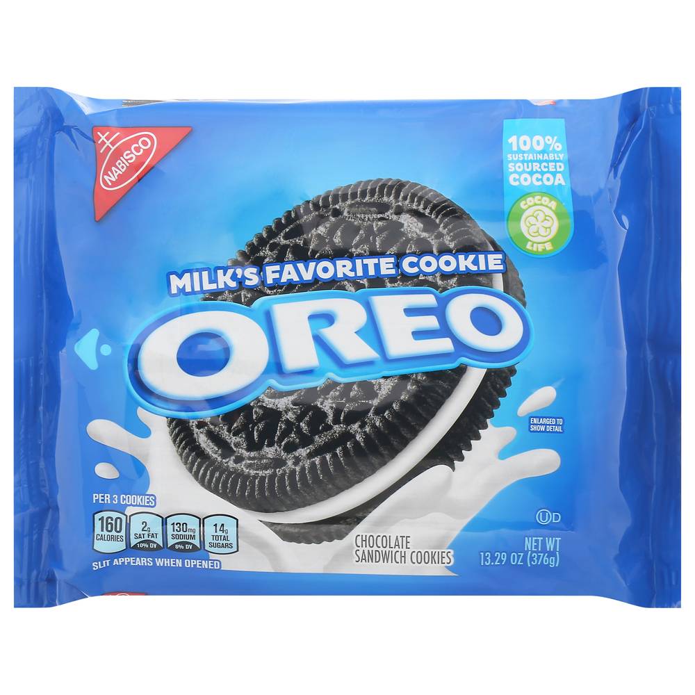 Oreo Nabisco Chocolate Sandwich Cookies (13.29 oz)