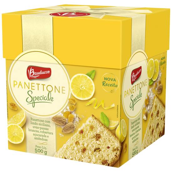 Bauducco · Panettone com limão siciliano e uvas