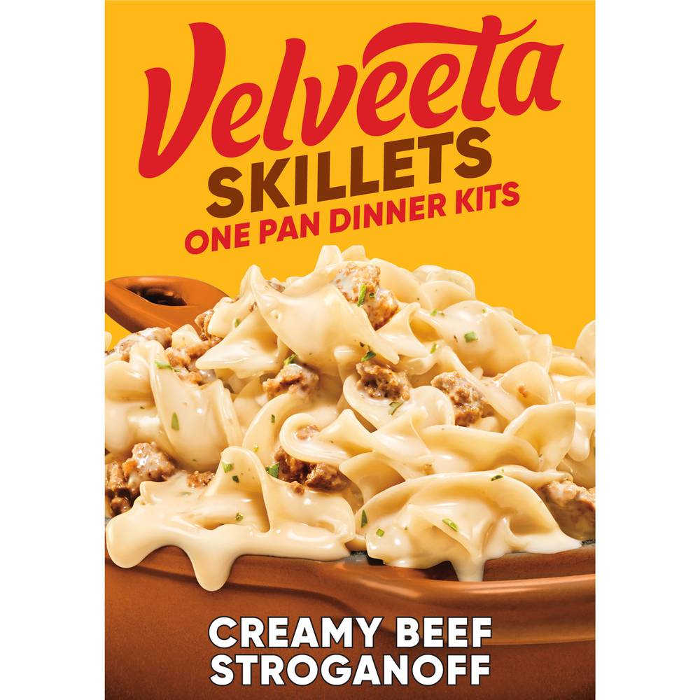 Velveeta Skillets Creamy Beef Stroganoff One Pan Dinner Kits