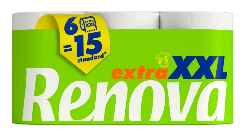 Renova - Papel higiÃ©nico compacto extra xxl, 6 rolos