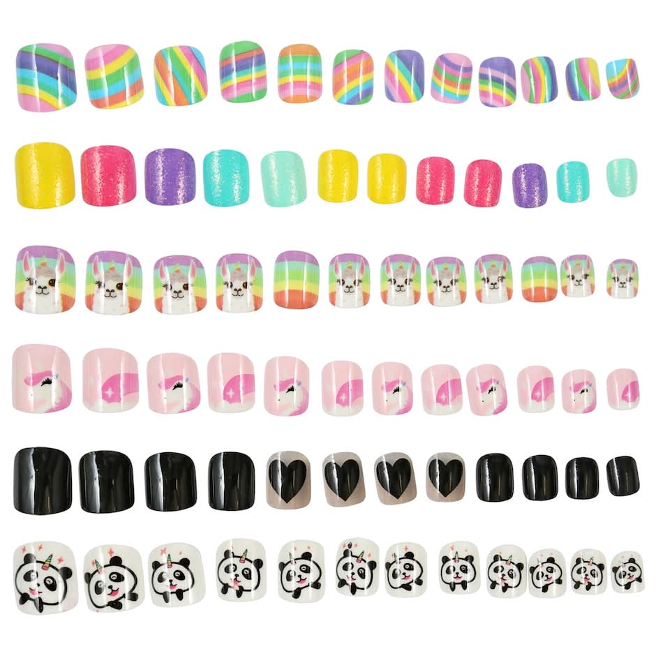 Sevenail Fashionable Press On Nails for Kids, 12-ct. Packs