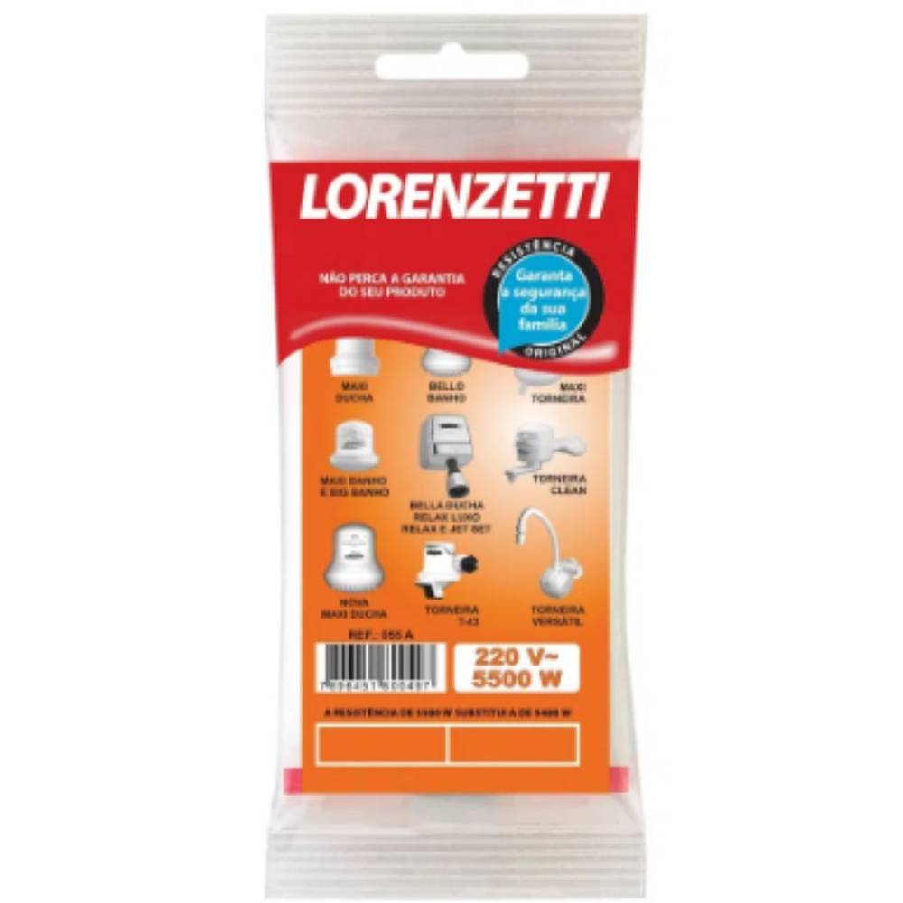 Lorenzetti resistência para chuveiro m/js3/t43 (5500 w/ 220 v)