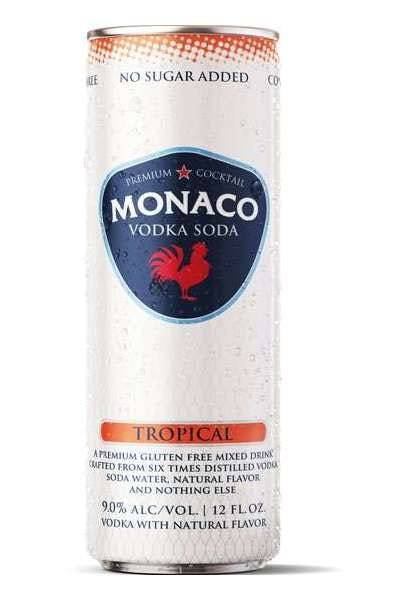 Monaco Tropical Vodka Soda (4x 12oz cans)