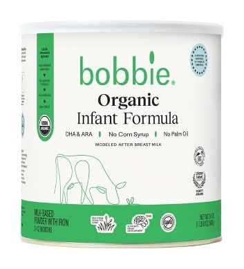 Bobbie Organic Infant Formula Milk Based Powder With Iron, 0-12 Months (24 oz)