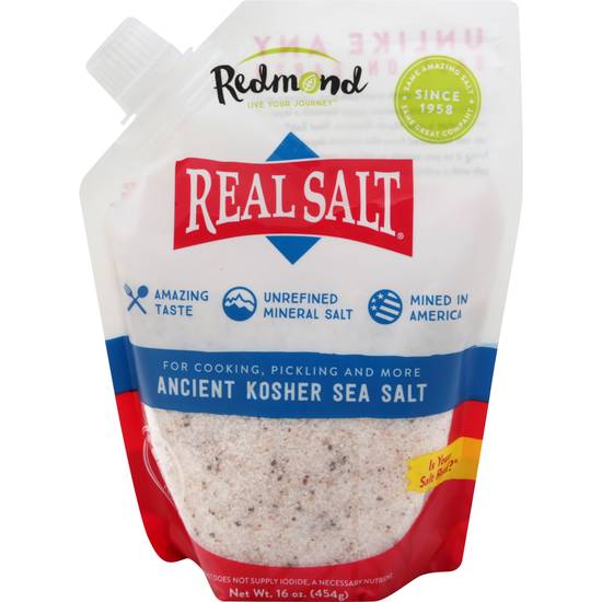 Redmond Real Salt Ancient Kosher Sea Salt (16 oz)