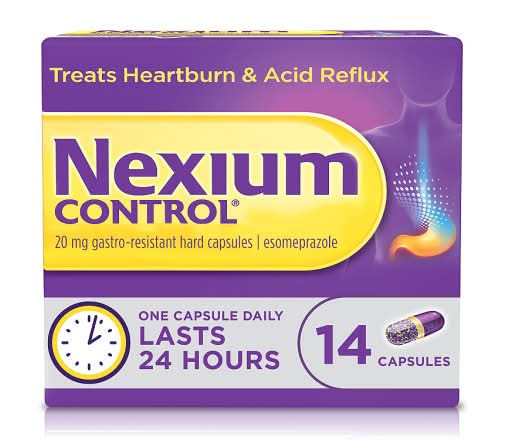 Nexium Control Heartburn Relief, Indigestion and Acid Reflux Capsules (20g)