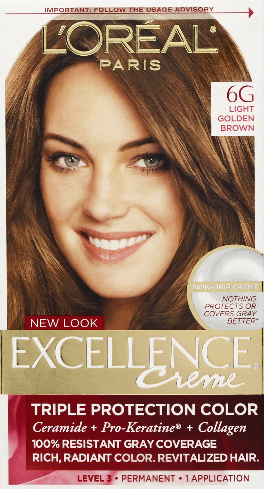 Excellence Triple Protection Color, 6G Light Golden Brown