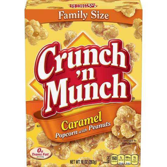 Crunch 'N Munch Popcorn with Peanuts Caramel Family Size (10 oz)