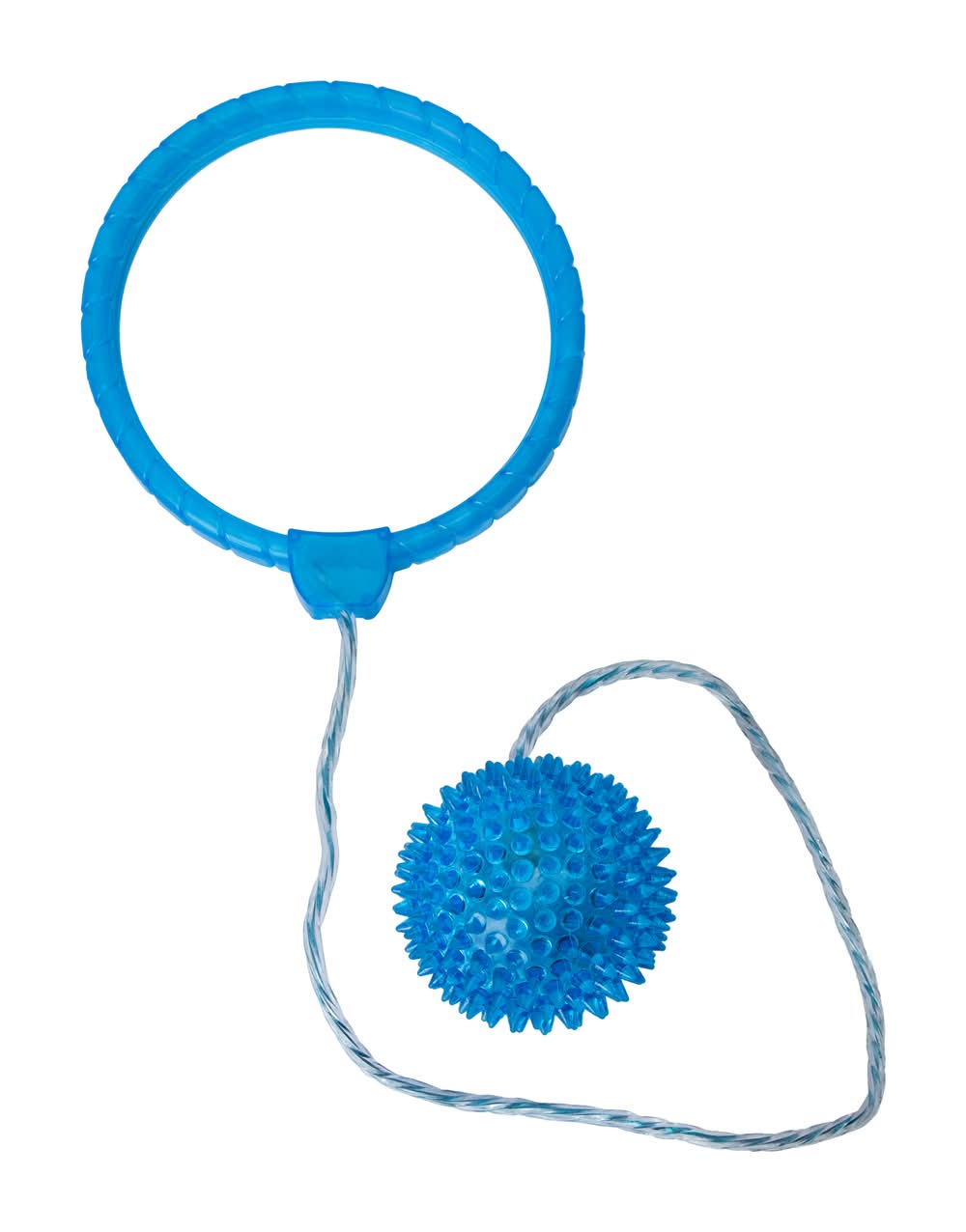 Light-Up Spin 'N Skip Ball Blue
